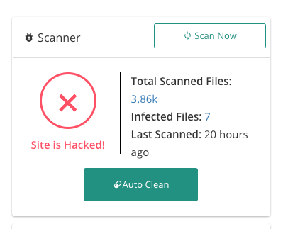 Malcare Showing Infected Files