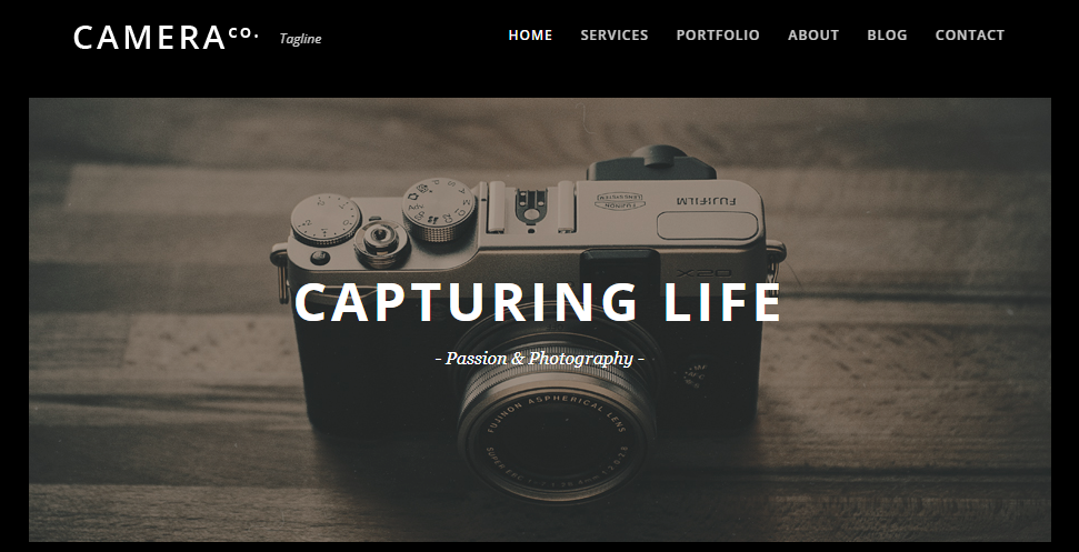 Camera WordPress Theme