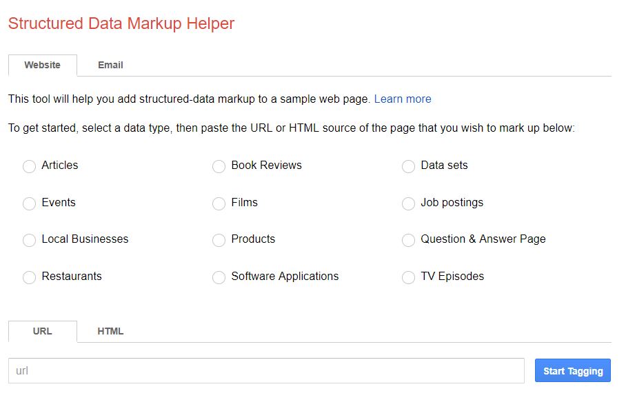 structured markup tool