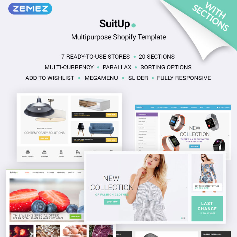 SuitUP - Multipurpose Online Store Shopify Theme