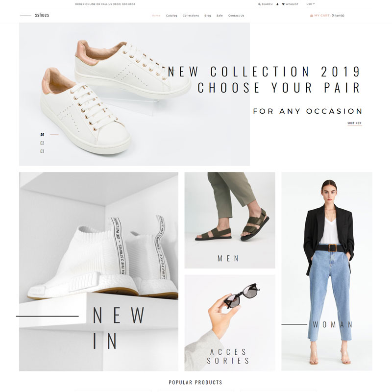 Sshoes - Shoe Store Clean Shopify Theme