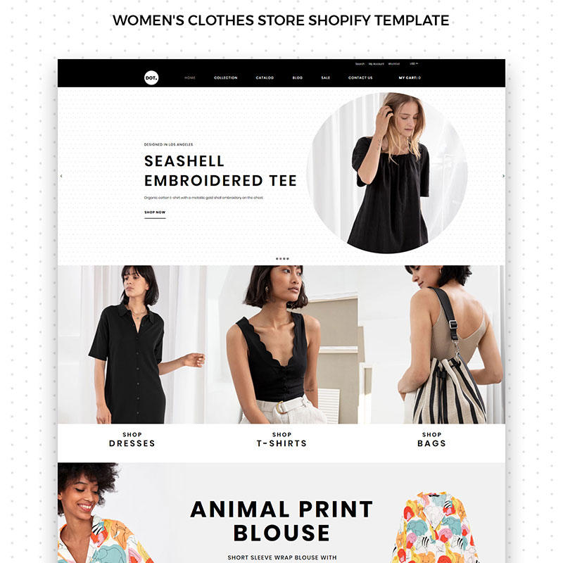 DOT Women's Fashion & Clothing eCommerce Elegant Shopify Theme